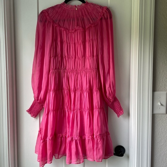 Ulla Johnson Silk Emmeline Pleated Minidress Size 2 - Picture 10 of 10